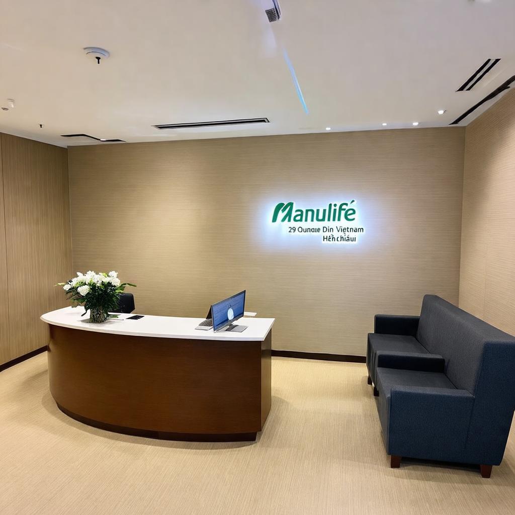 Không gian chuyên nghiệp, sạch sẽ tại văn phòng Manulife 29 Nguyễn Đình Chiểu Hà Nội