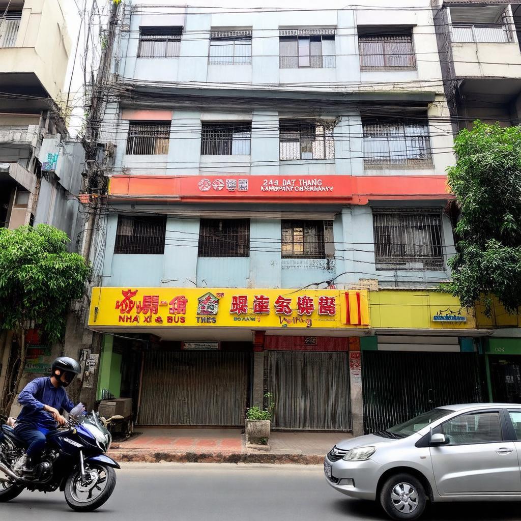 Văn phòng Nhà Xe Đại Thắng tại số 243 Giải Phóng, Đống Đa, Hà Nội.