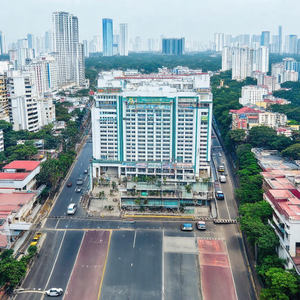 Vị trí đắc địa của Oriental Plaza trên tuyến đường Âu Cơ sầm uất.