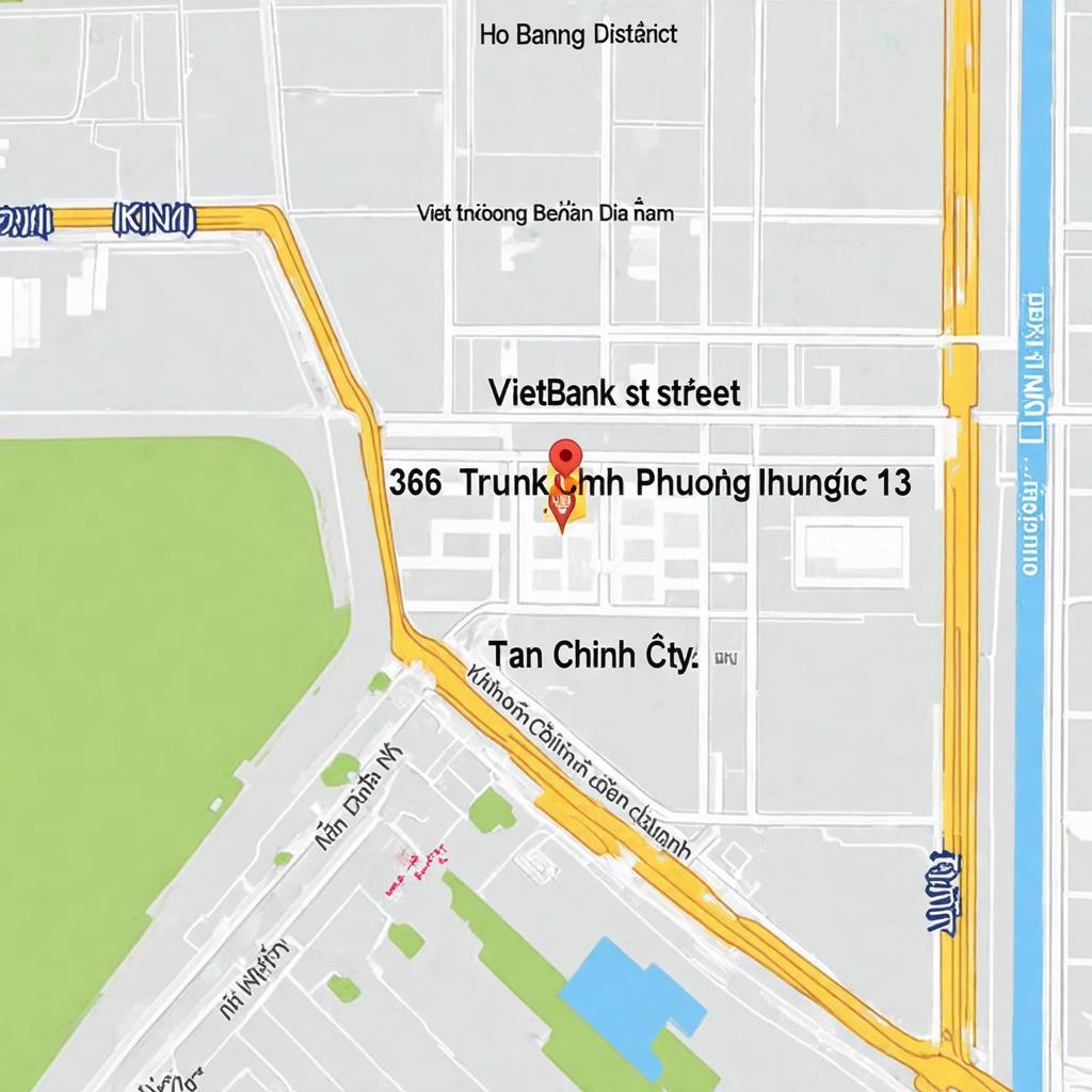 Bản đồ chỉ đường đến VietinBank Trường Chinh 366 Trường Chinh, phường 13, Tân Bình