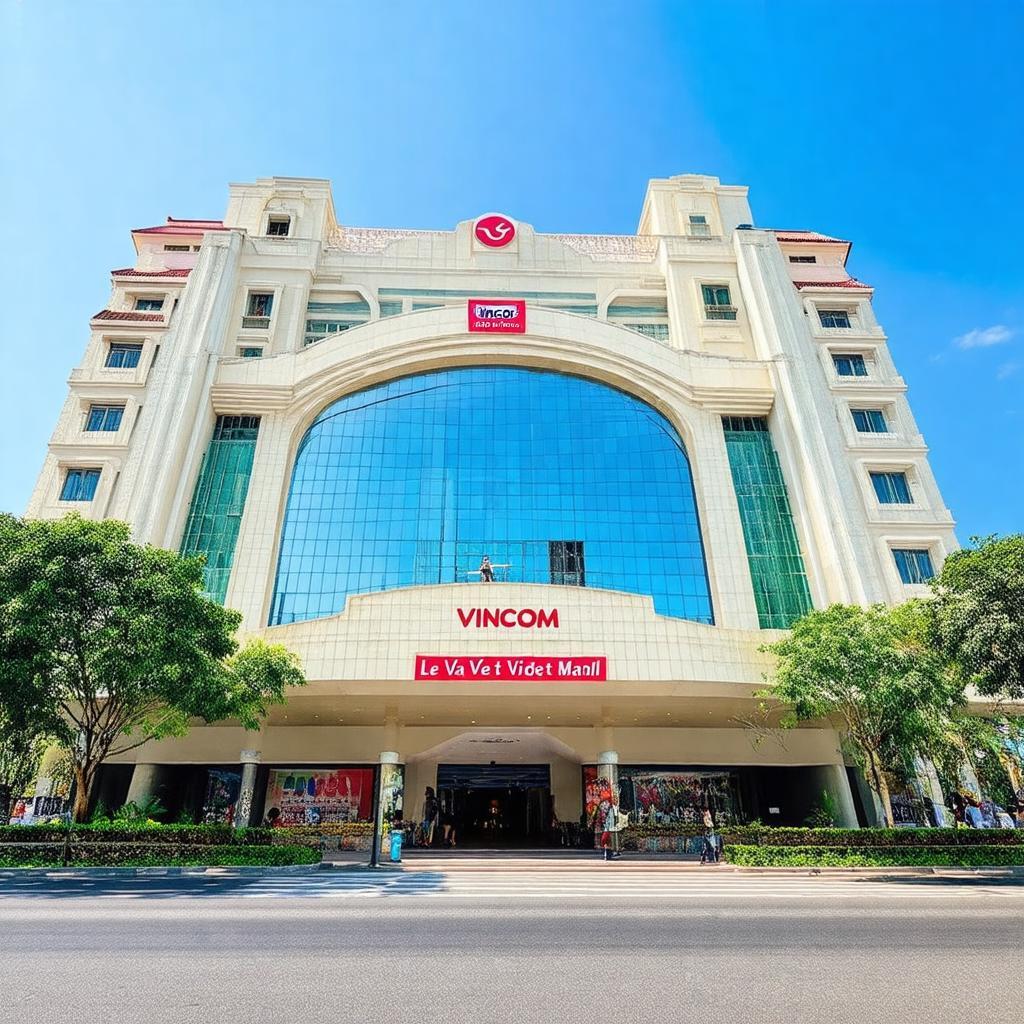 Toàn cảnh Siêu thị Vincom Lê Văn Việt TP Thủ Đức với kiến trúc hiện đại