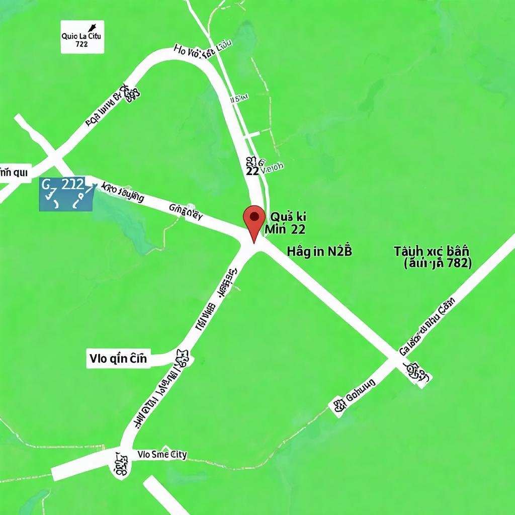 Bản đồ minh họa vị trí Vòng xoay Gò Dầu Tây Ninh và các tuyến đường kết nối chính