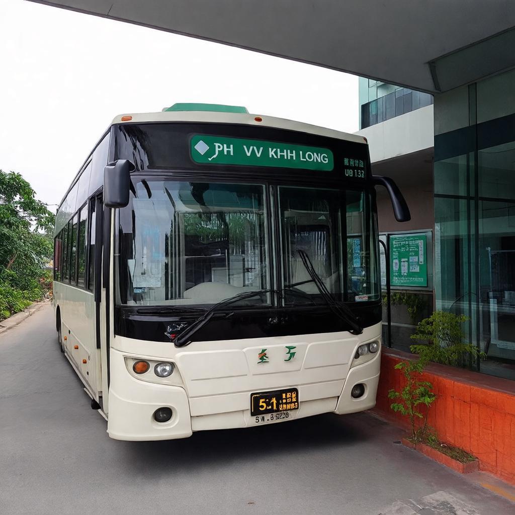 Xe khách của hãng Phú Vĩnh Long đậu tại bến hoặc văn phòng 518 Đường 3/2