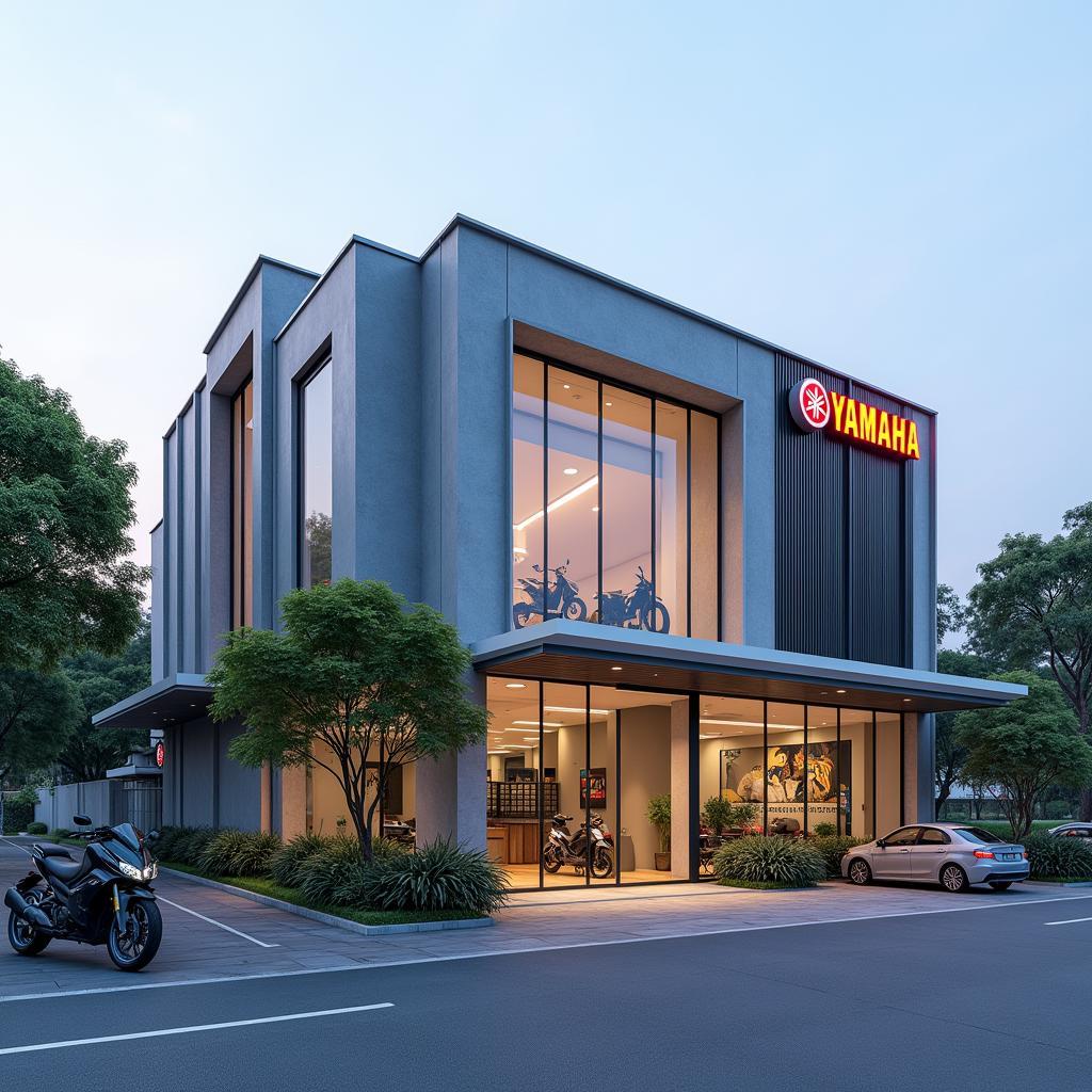 Hình ảnh ngoại cảnh Yamaha Đà Lạt Town 90 Phan Chu Trinh Đà Lạt khang trang hiện đại