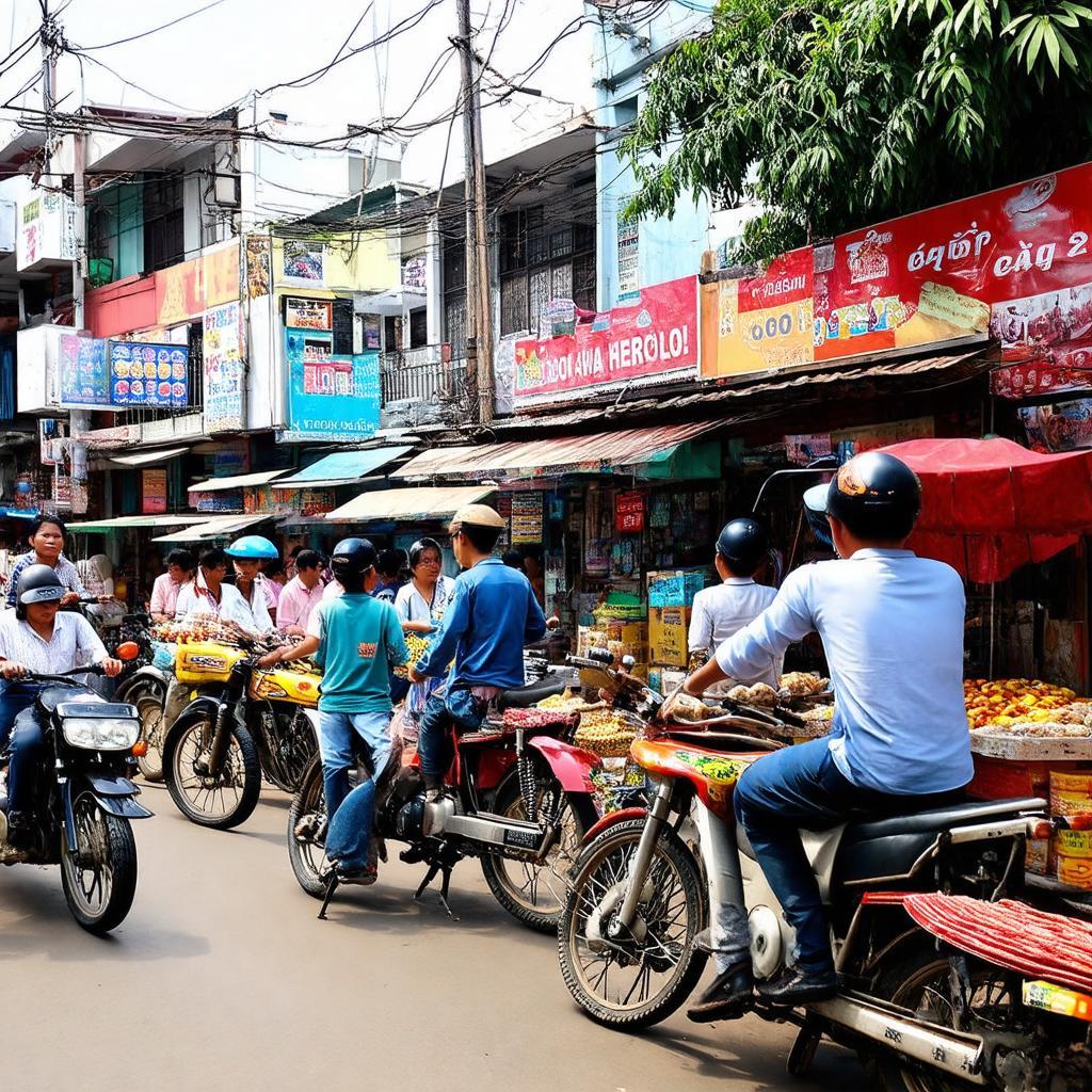 Không khí mua bán và sinh hoạt thường ngày tại Ngõ 192 Lê Trọng Tấn Hà Nội