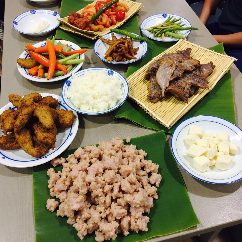 Các món ăn dân dã mang đậm hương vị địa phương Phú Thọ, thường thấy ở Xã Nật Sơn