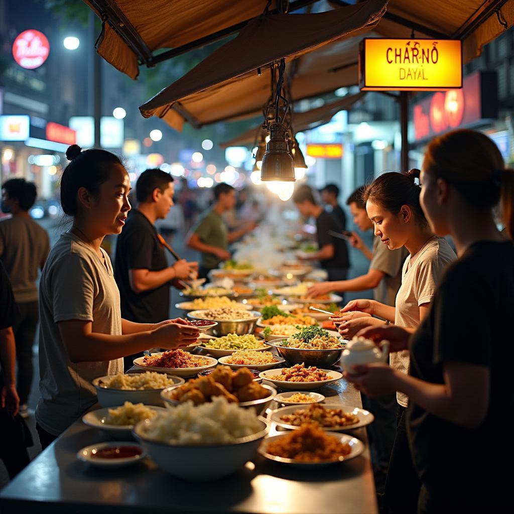 Ẩm thực đường phố nhộn nhịp tại Phường Minh Phụng Quận 11 Thành phố Hồ Chí Minh
