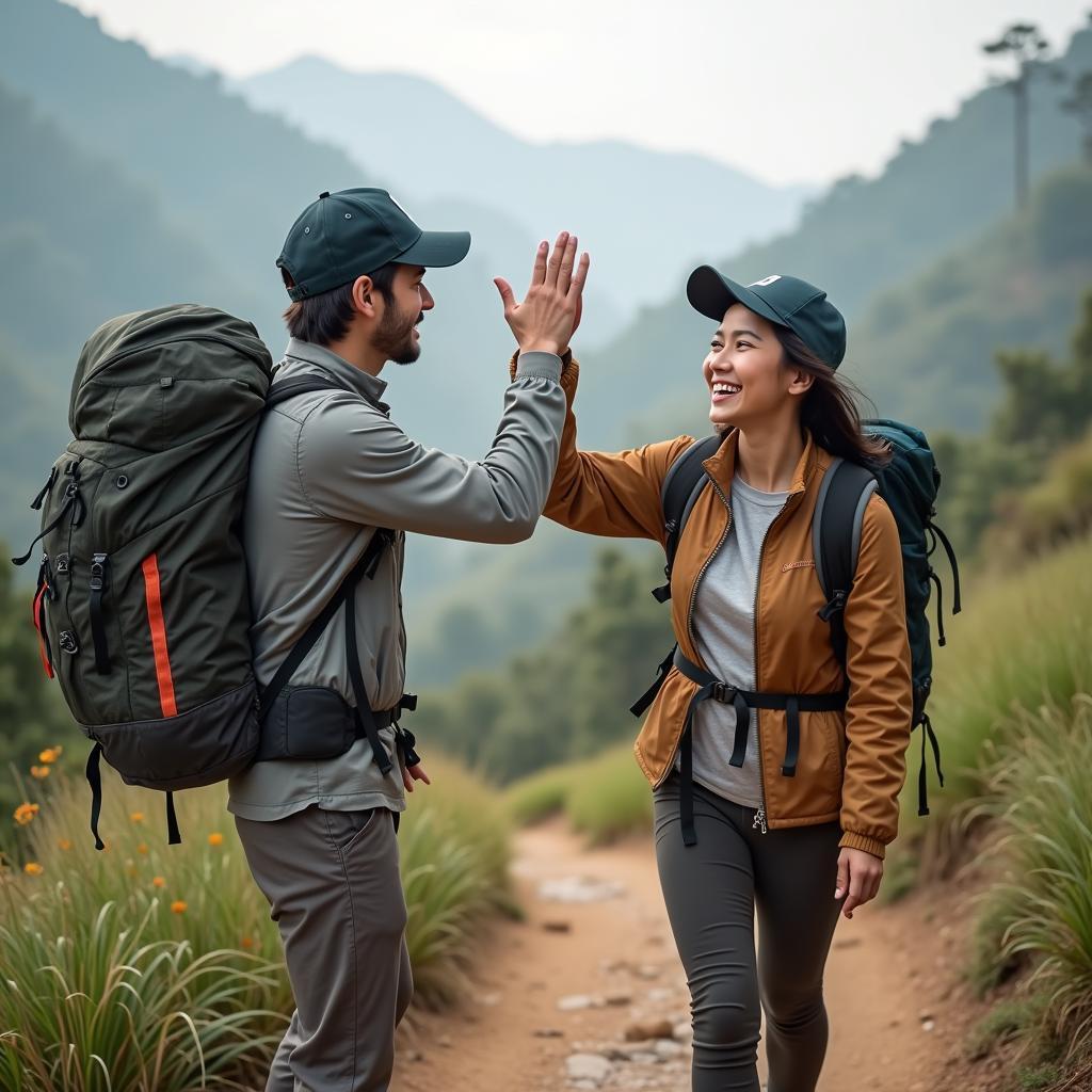 Anh chị em cùng nhau tham gia hoạt động ngoài trời, củng cố tình cảm và là cách tạo niềm tin giữa anh chị em hiệu quả.