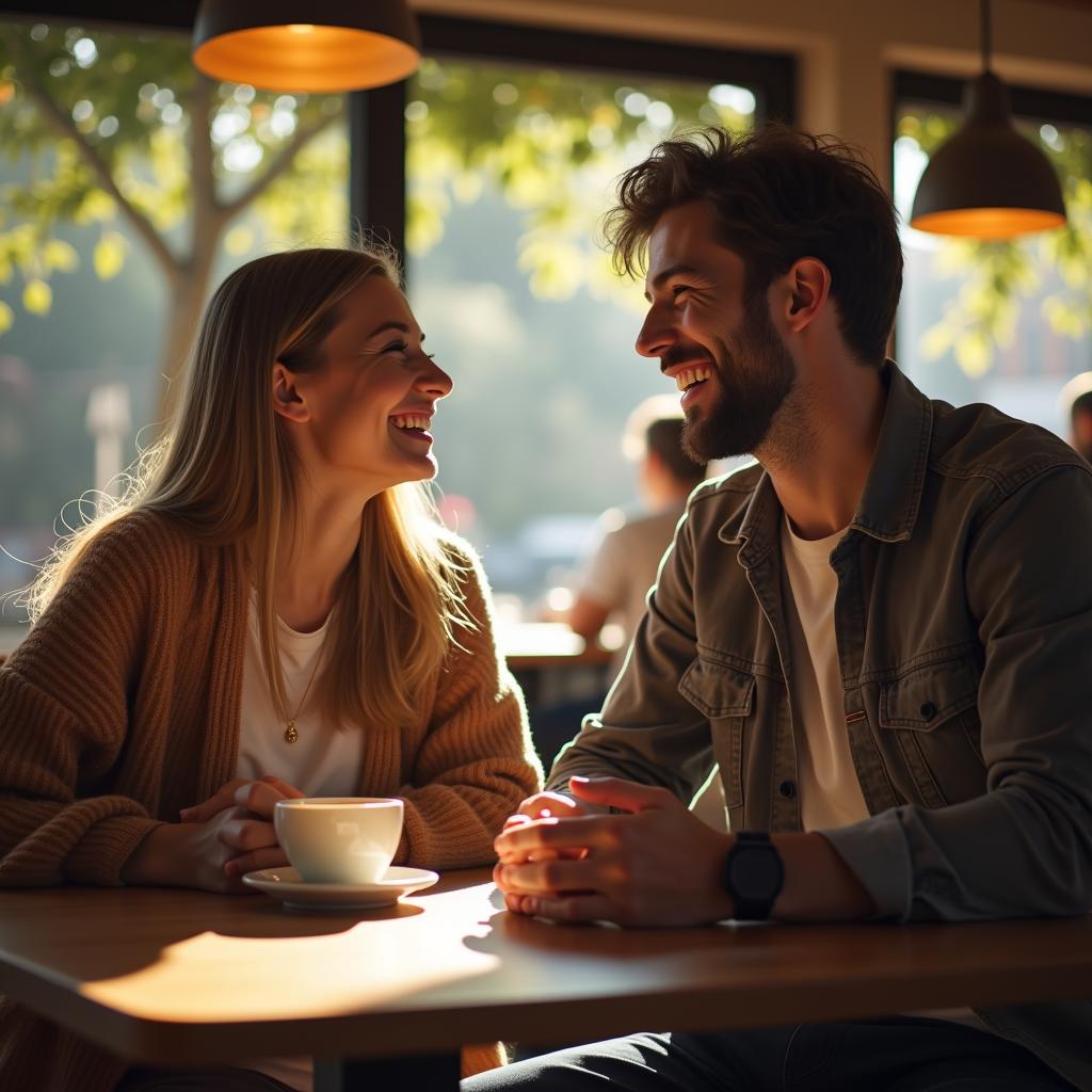 Hai người bạn thân thiết vui vẻ kết nối lại sau thời gian dài xa cách, minh họa cho việc níu kéo tình bạn thành công