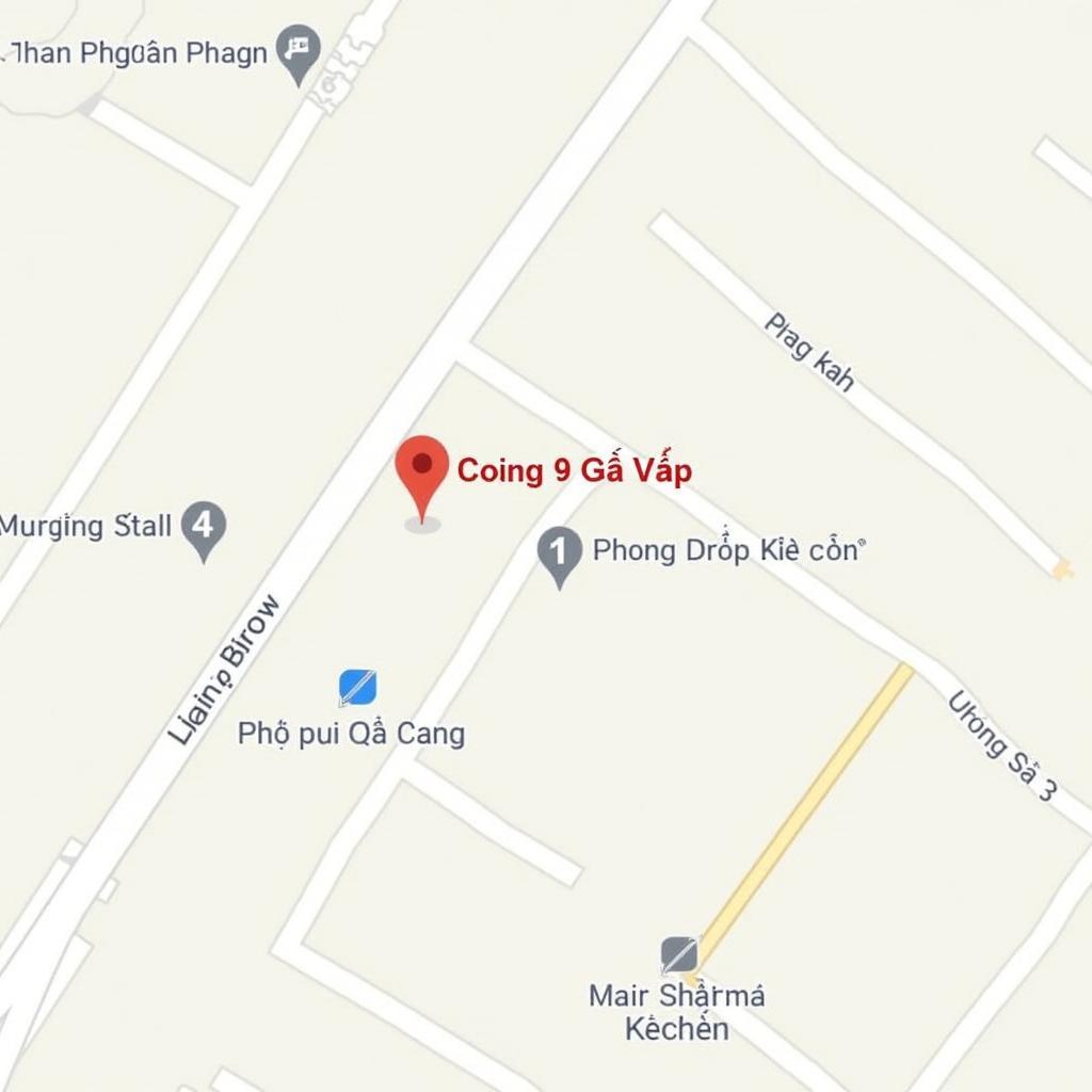 Bản đồ vị trí Công an Phường 9 Gò Vấp tại số 9 Đường số 3