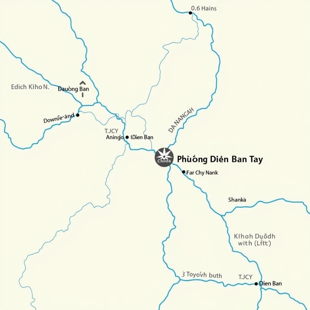 Bản đồ vị trí Phường Điện Bàn Tây Thị xã Điện Bàn gần Đà Nẵng