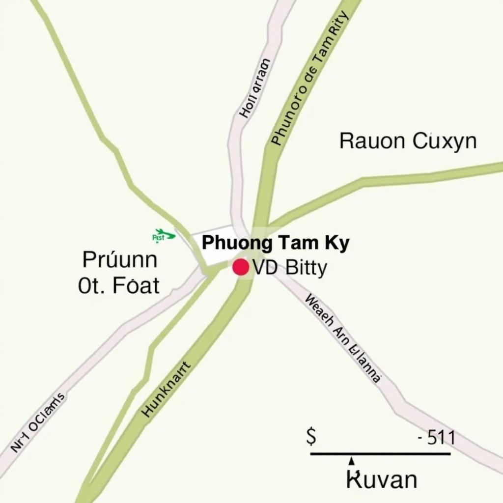 Bản đồ khu vực trung tâm Phường Tam Kỳ, Thành phố Tam Kỳ, Quảng Nam giúp định vị vị trí