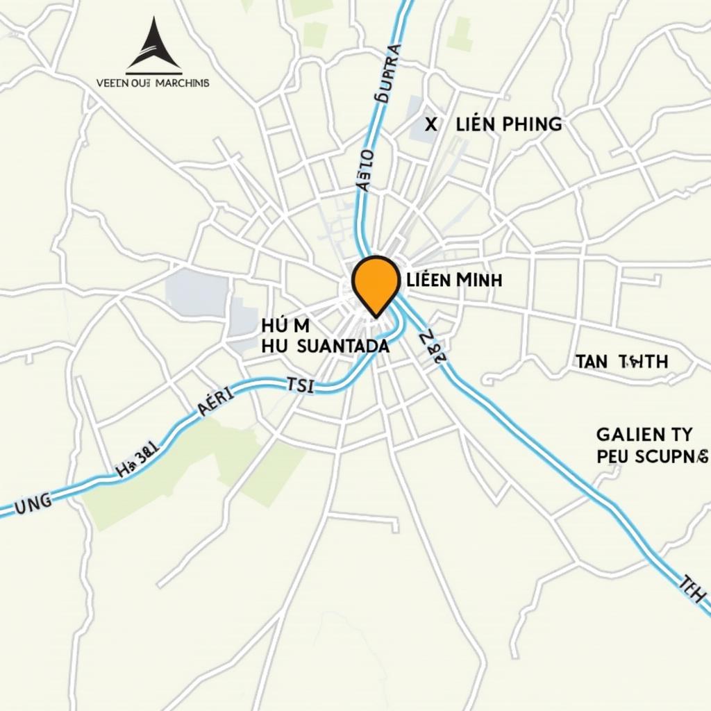 Bản đồ vị trí Xã Liên Minh, Huyện Đan Phượng, Hà Nội, hiển thị ranh giới địa lý và các vùng lân cận.