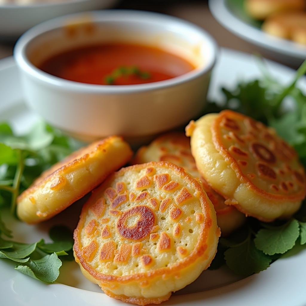 Hình ảnh món bánh khọt Bà Hai Vũng Tàu nóng hổi giòn rụm chuẩn vị