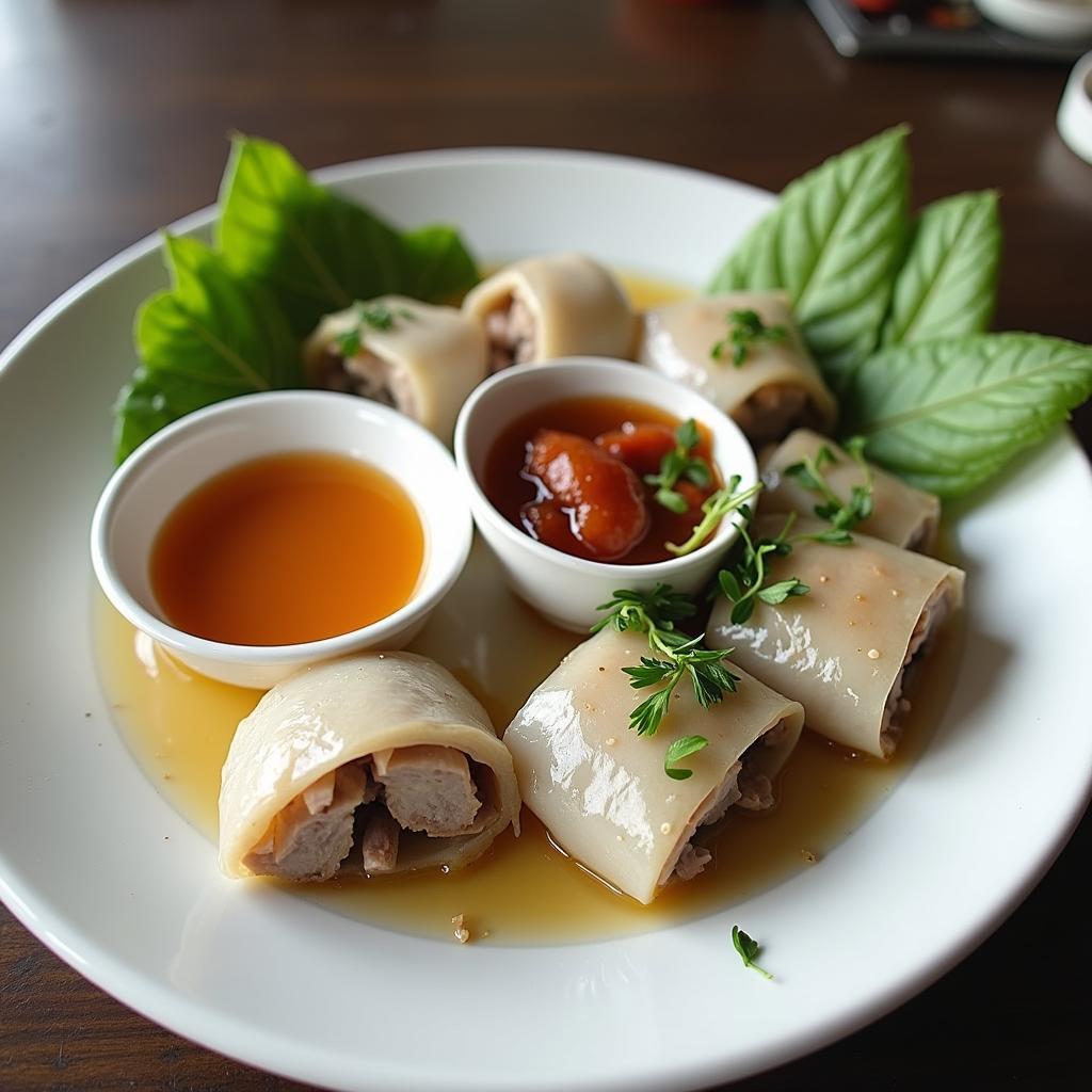 Hình ảnh món bánh ướt lòng gà Thảo trứ danh đặc sản Đà Lạt