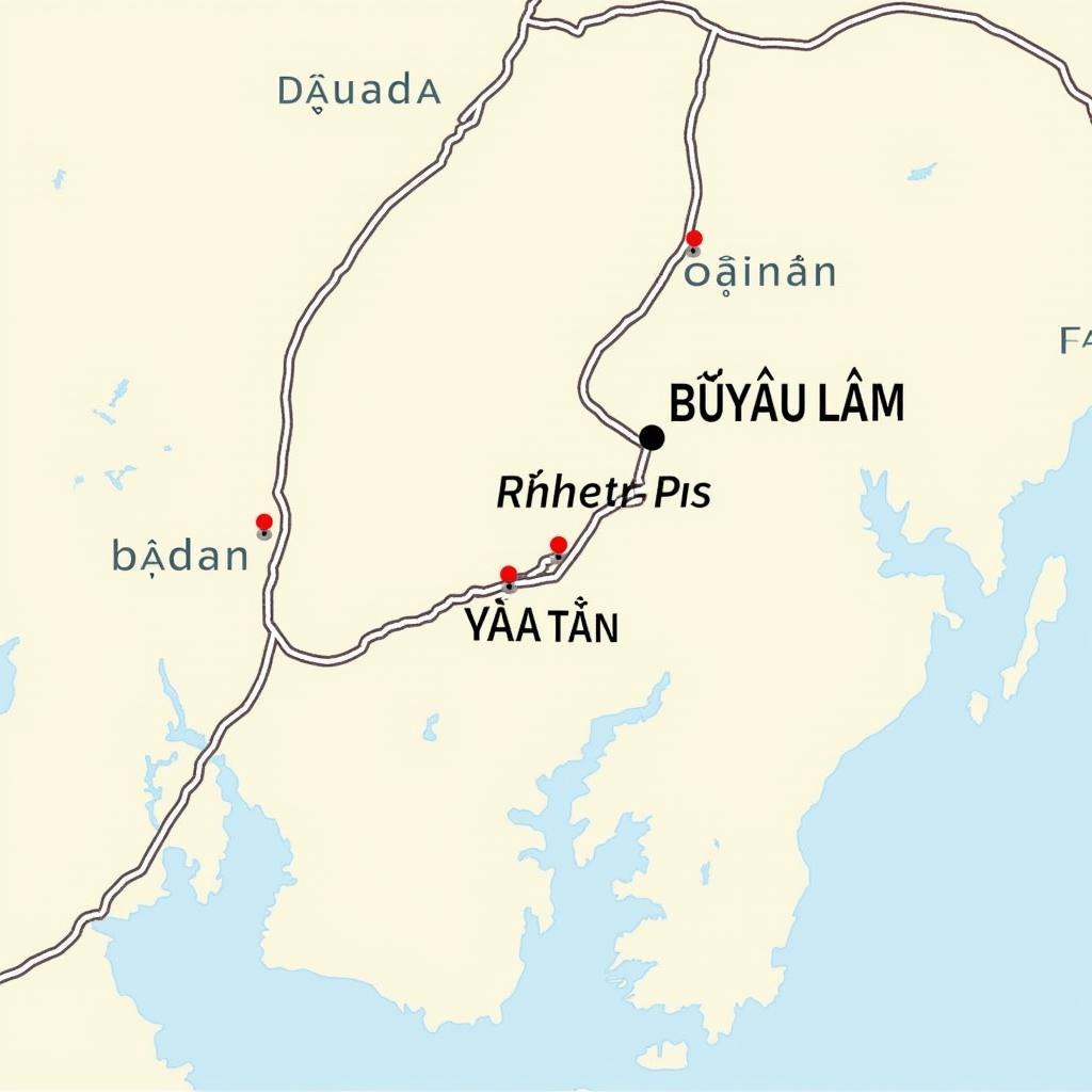 Bản đồ vị trí địa lý Xã Bàu Lâm Huyện Xuyên Mộc Tỉnh Bà Rịa Vũng Tàu