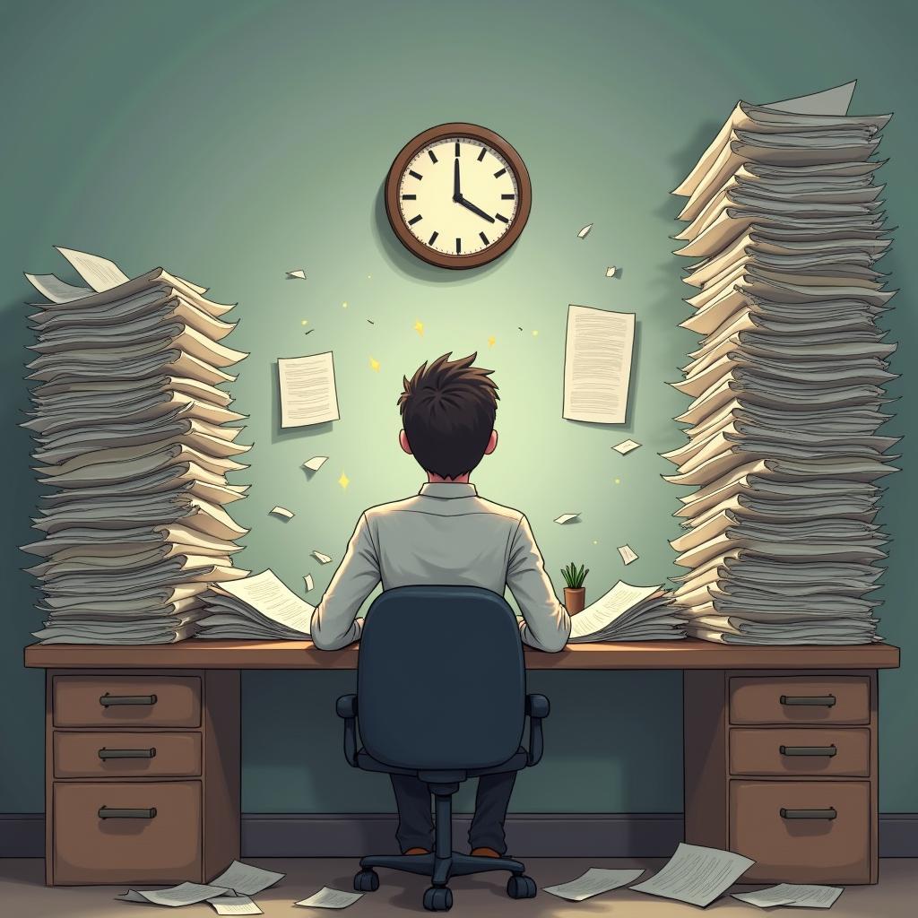 Một người đang trì hoãn công việc, biểu hiện của bẫy thời gian phổ biến nhất được Alec Mackenzie phân tích.