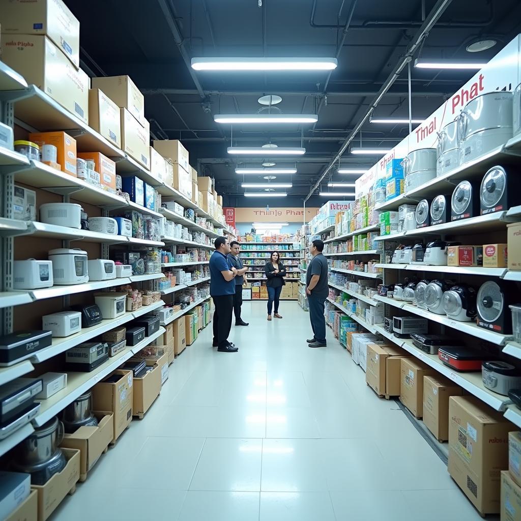 Không gian bên trong Cửa hàng Thịnh Phát tại 58 Điện Biên Phủ, Quận 1 sạch sẽ, ngăn nắp và chuyên nghiệp.