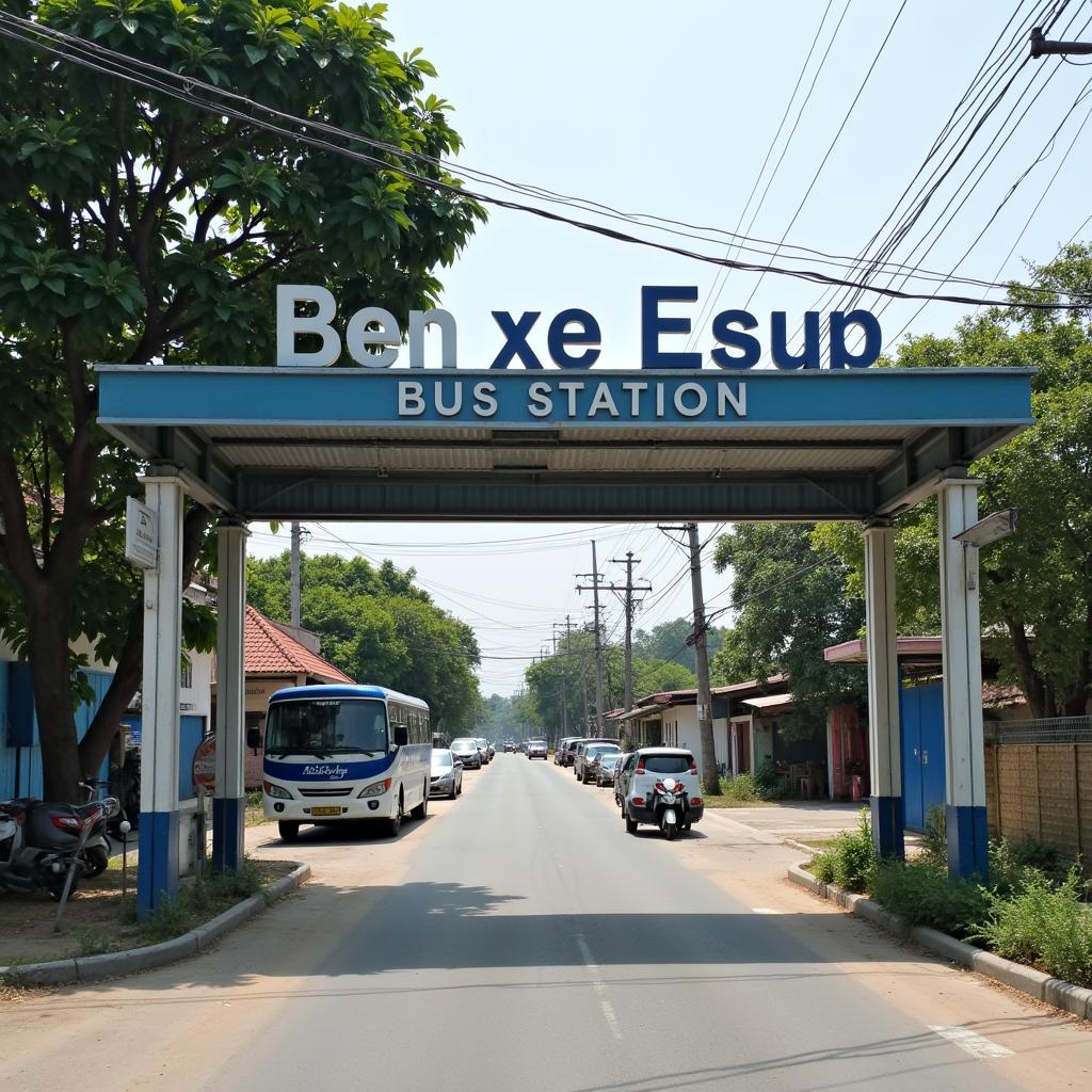 Bến xe Ea Súp nằm trên đường Chu Văn An, trung tâm thị trấn Ea Súp, Đắk Lắk