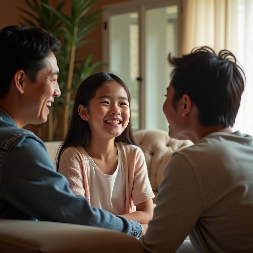Khi bố mẹ là bạn tâm sự con cái sẽ cảm thấy an toàn và được thấu hiểu sâu sắc