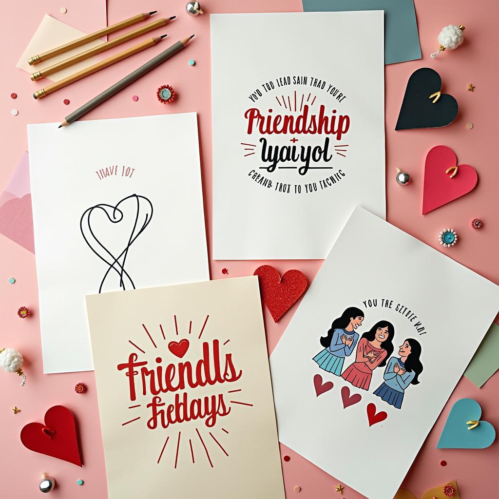 Tổng hợp các mẫu poster Friendship Day đẹp và ý nghĩa với nhiều phong cách thiết kế khác nhau từ tối giản đến cổ điển