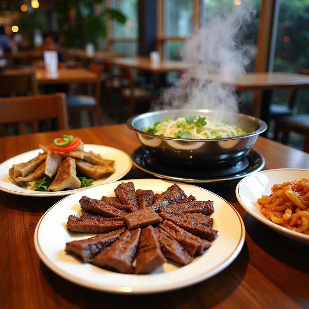 Các món bò tơ nướng, lẩu, hấp đặc trưng tại Bò Tơ Năm Sánh Thủ Đức ngon hấp dẫn