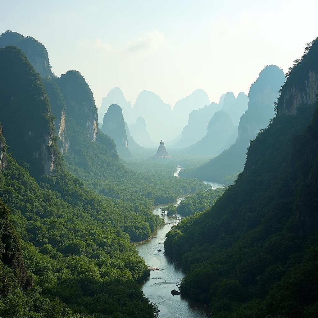 Quan thể chùa Hương, Hương Sơn, Mỹ Đức, Hà Nội với cảnh quan thiên nhiên hùng vĩ và nét tâm linh đặc trưng