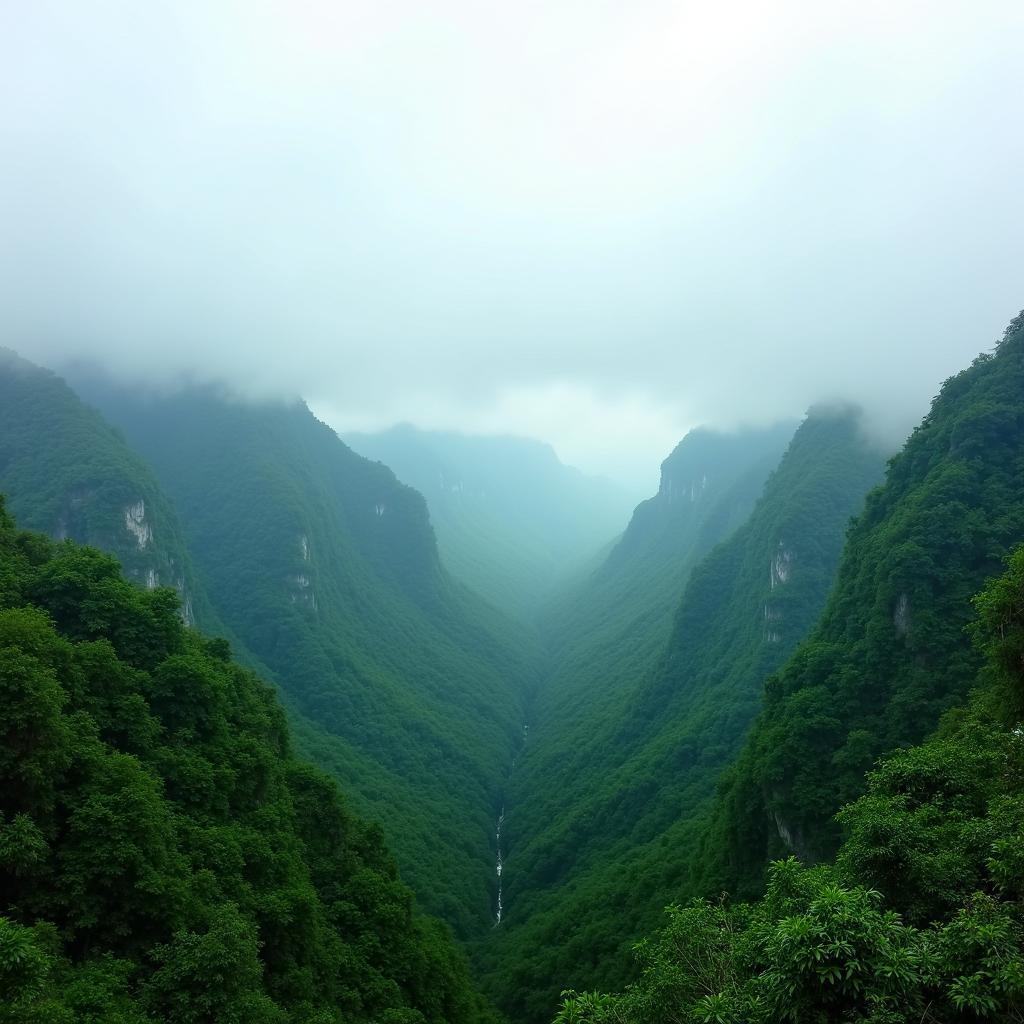 Ve dep hoang so cua rung nui Huyen Dong Giang vung Quang Nam