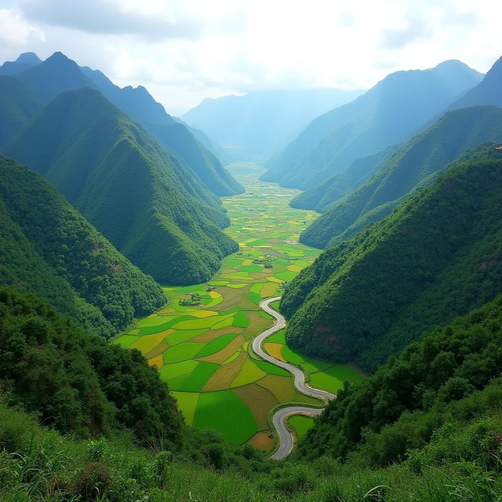 Toàn cảnh thiên nhiên hùng vĩ của Xã Khánh Yên, Tỉnh Lào Cai với núi rừng trùng điệp