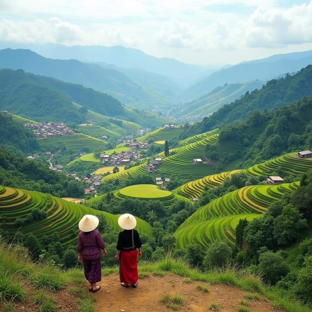 Toan canh canh quan thien nhien va van hoa Phuong Sa Pa Tinh Lao Cai