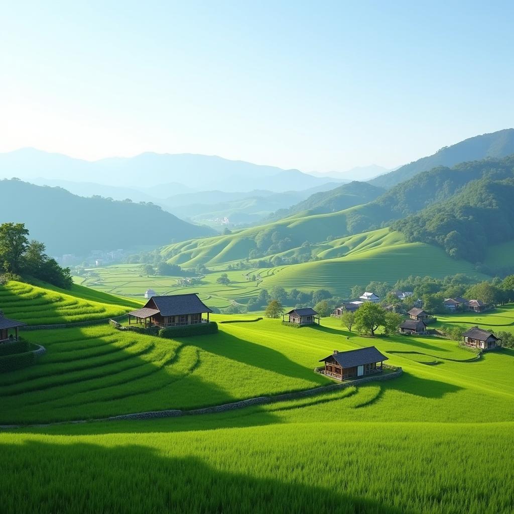 Cảnh quan yên bình và hùng vĩ của Xã Quảng Nguyên, Tỉnh Tuyên Quang