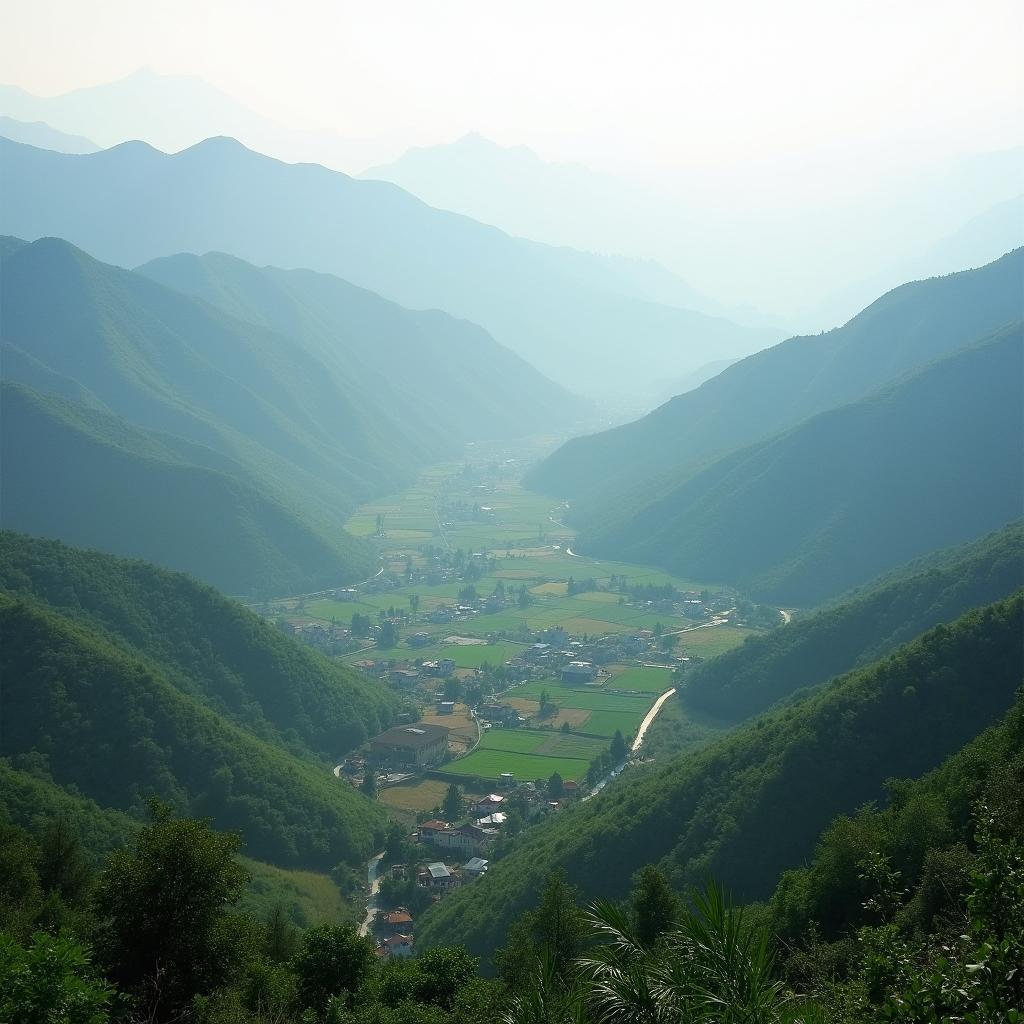 Hinh anh toan canh canh quan nui doi Xa Nghia Tam, Huyen Van Ban, Lao Cai