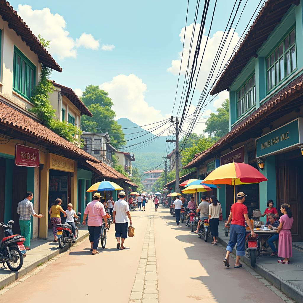 Cảnh quan sinh hoạt thường ngày tại Phường Điện Bàn Bắc