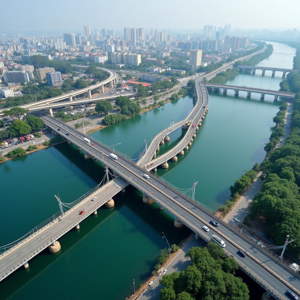 Hinh anh cau rach cay tren dai lo vo van kiet thuoc phuong 10 quan 6