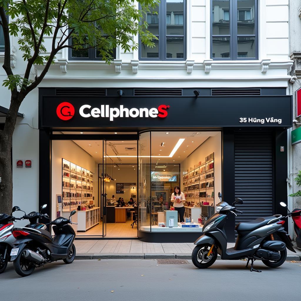 Mặt tiền cửa hàng CellphoneS Bắc Giang tại 35 Hùng Vương, Ngô Quyền, điểm đến công nghệ quen thuộc và uy tín