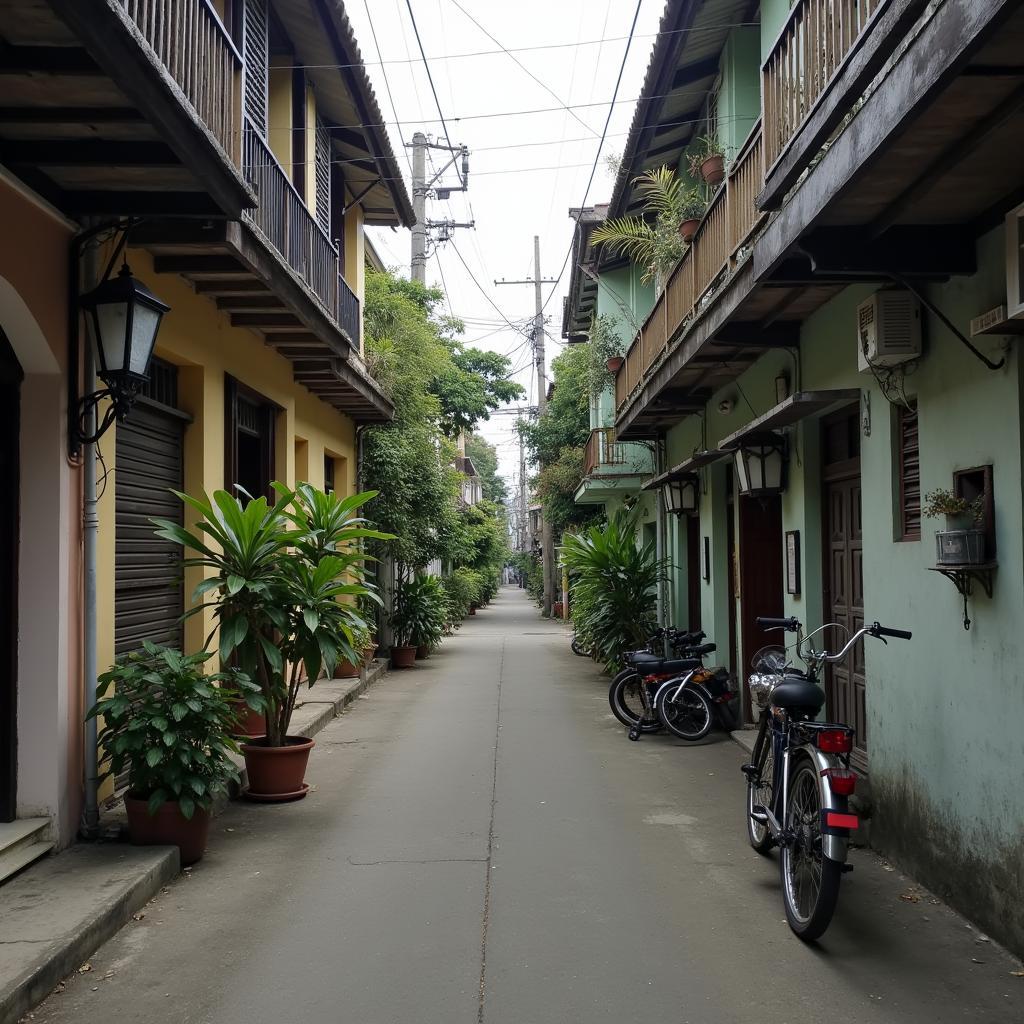 Một góc con hẻm yên tĩnh và đặc trưng của cuộc sống tại Phường Vĩnh Hội, Quận 4