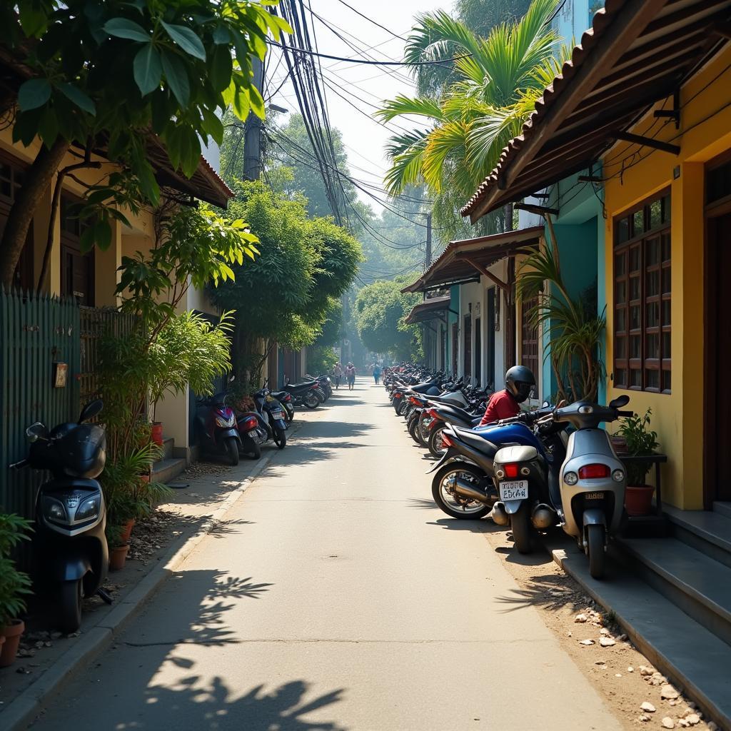 Một góc con hẻm yên tĩnh và thanh bình đặc trưng của cuộc sống tại Phường Phú Thọ Hòa, Quận Tân Phú
