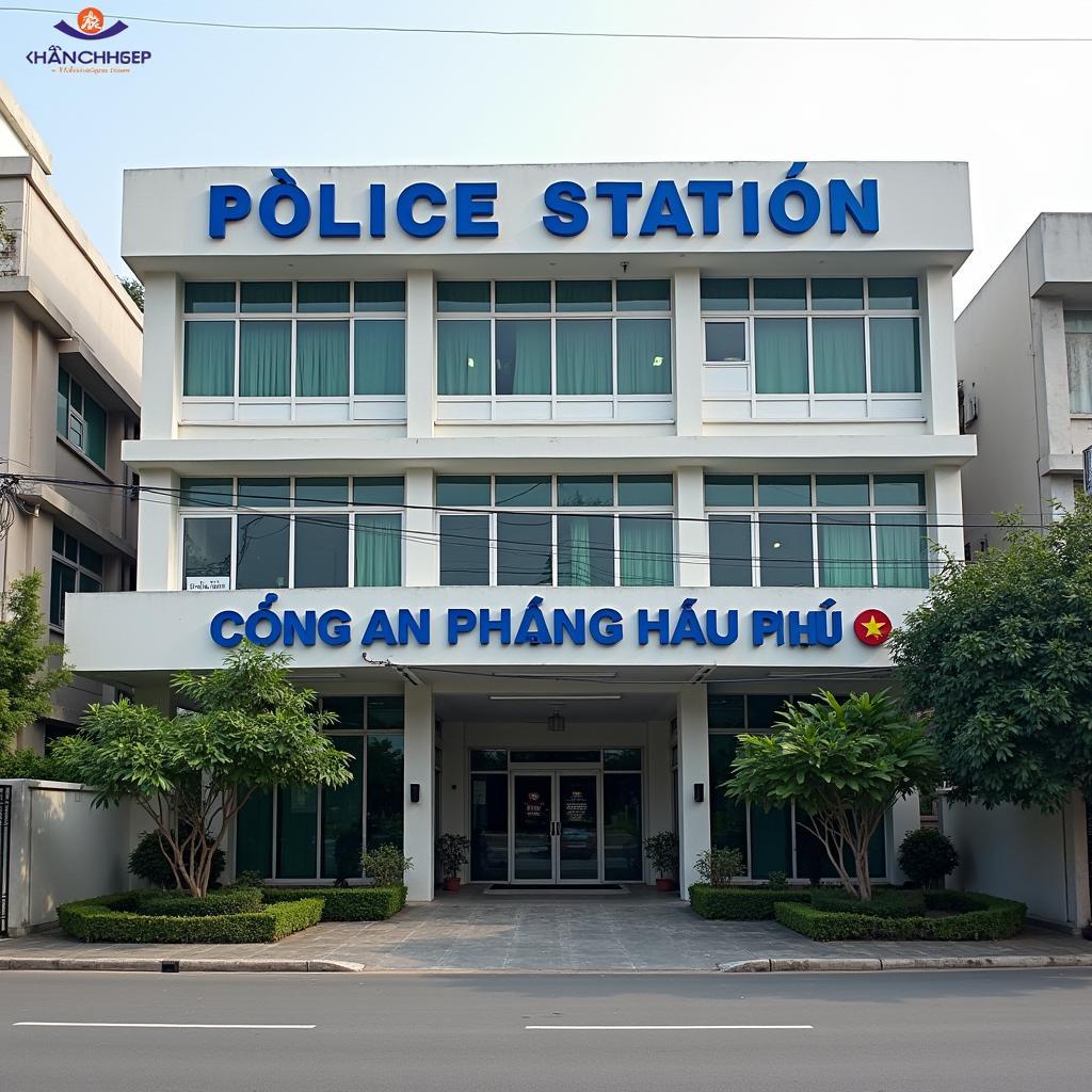 Trụ sở Công an phường Hòa Phú Bến Cát tại địa chỉ 1 Đường D27.