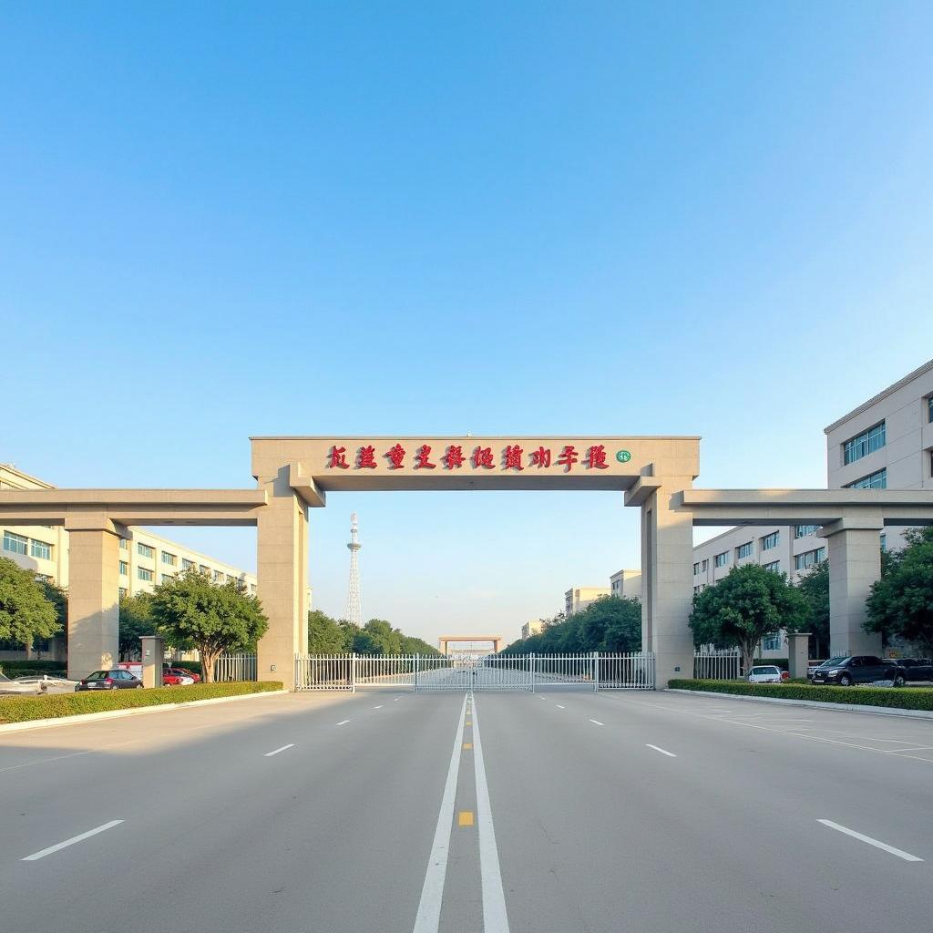Cổng chào khu công nghiệp Sông Công, biểu tượng kinh tế quan trọng của phường Sông Công và thành phố
