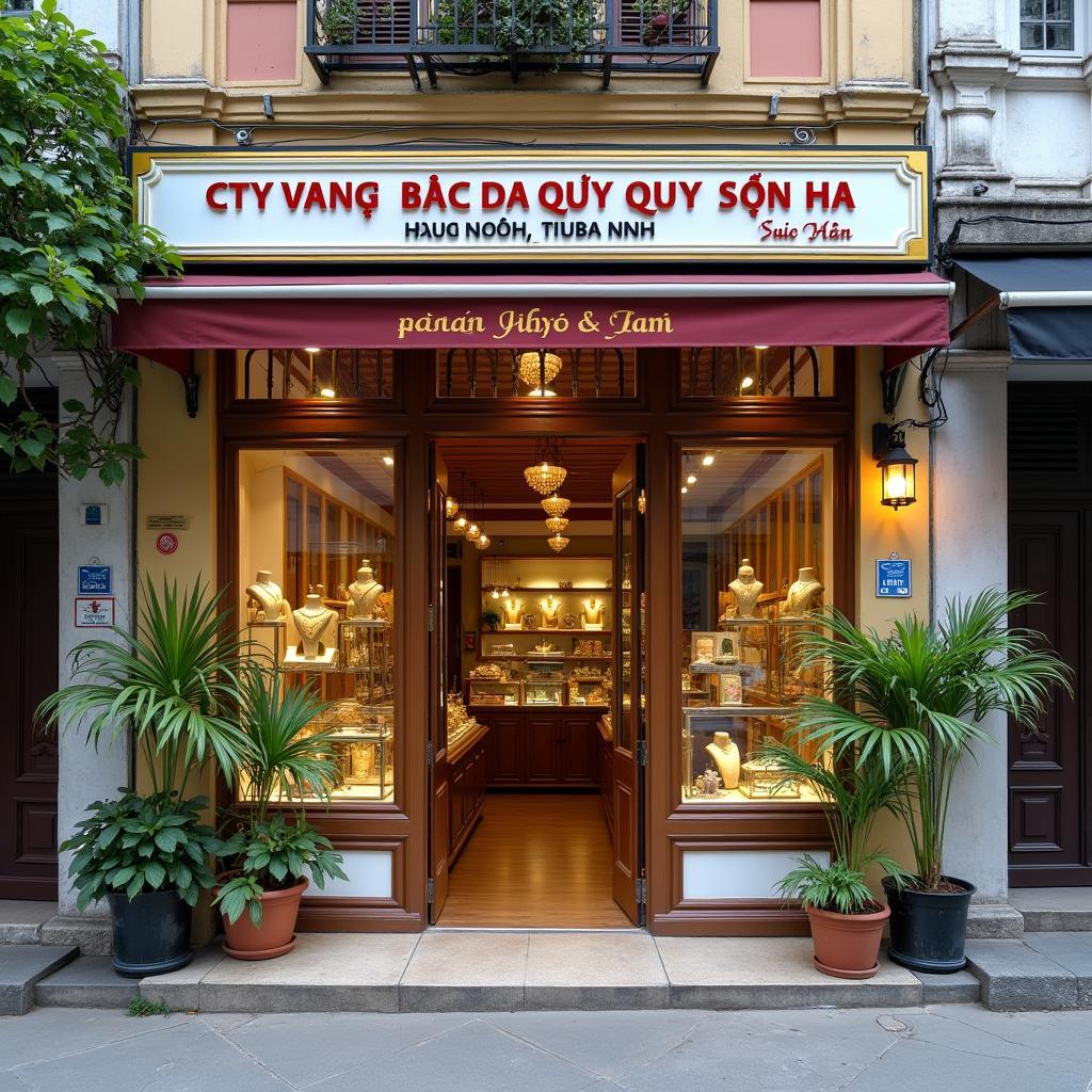 Hinh anh mat tien cua hang Cty Vang Bac Da Quy Son Ha tai Suoi Hoa Bac Ninh