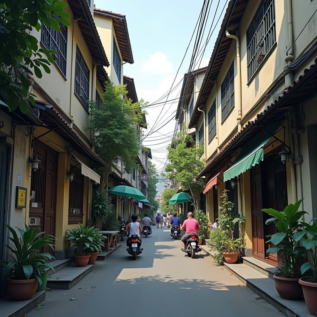 Hình ảnh cuộc sống sinh hoạt thường ngày bên trong Ngõ 37 Đại Đồng, Hoàng Mai, Hà Nội.
