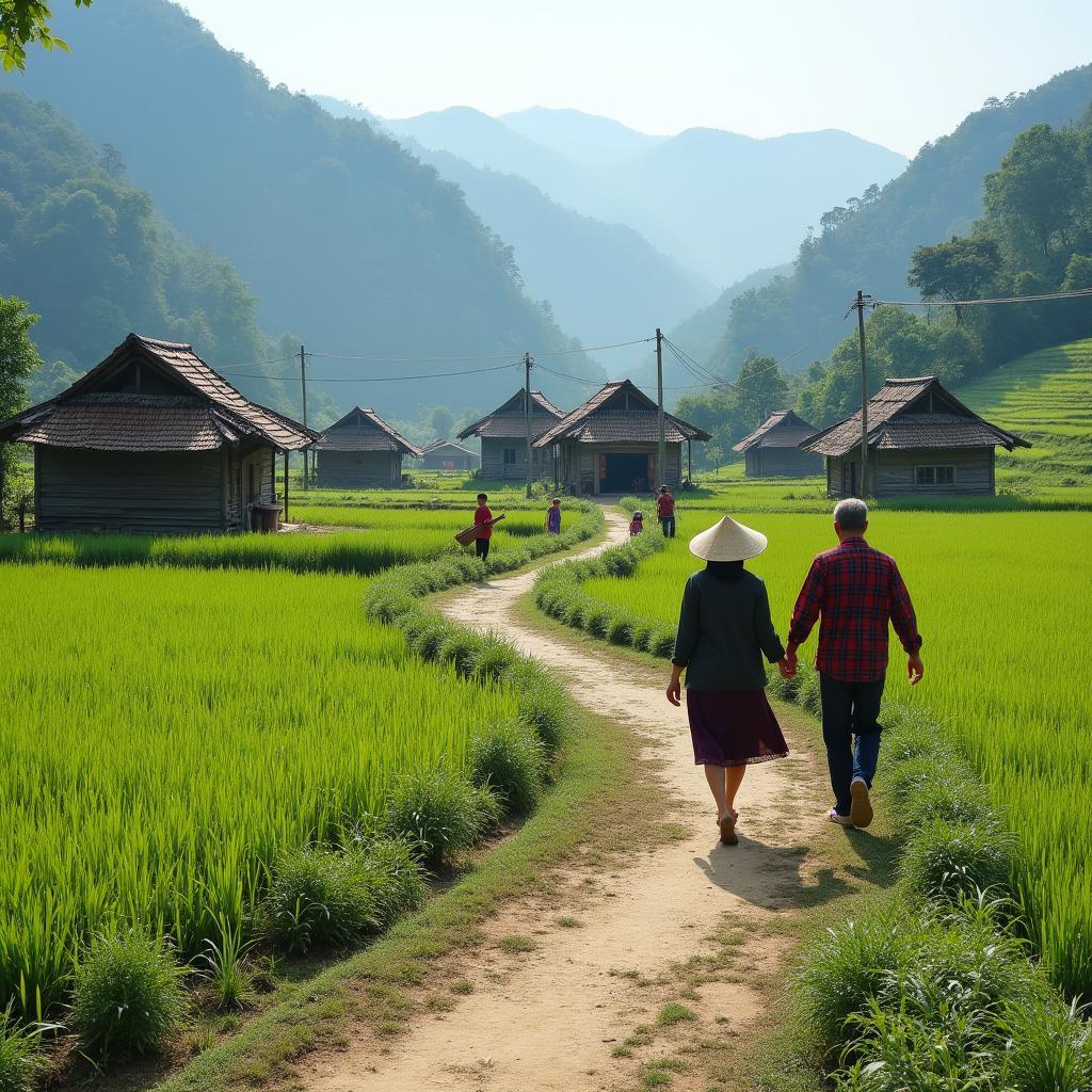 hinh anh cuoc song va con nguoi thanh tuong tuyen quang binh di chan that