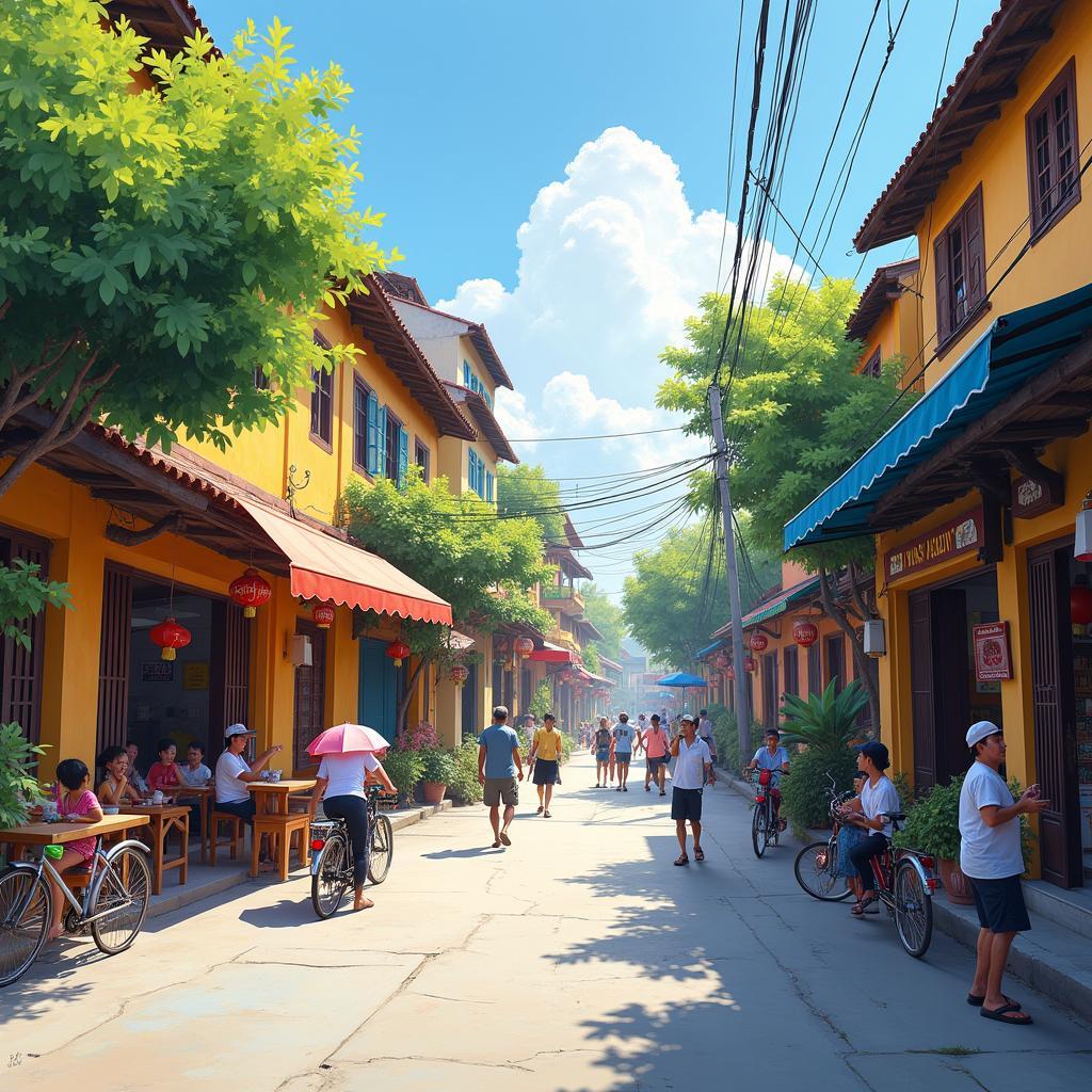 Hình ảnh cuộc sống thường ngày và điểm tham quan gần Thị trấn Duy Xuyên Huyện Duy Xuyên