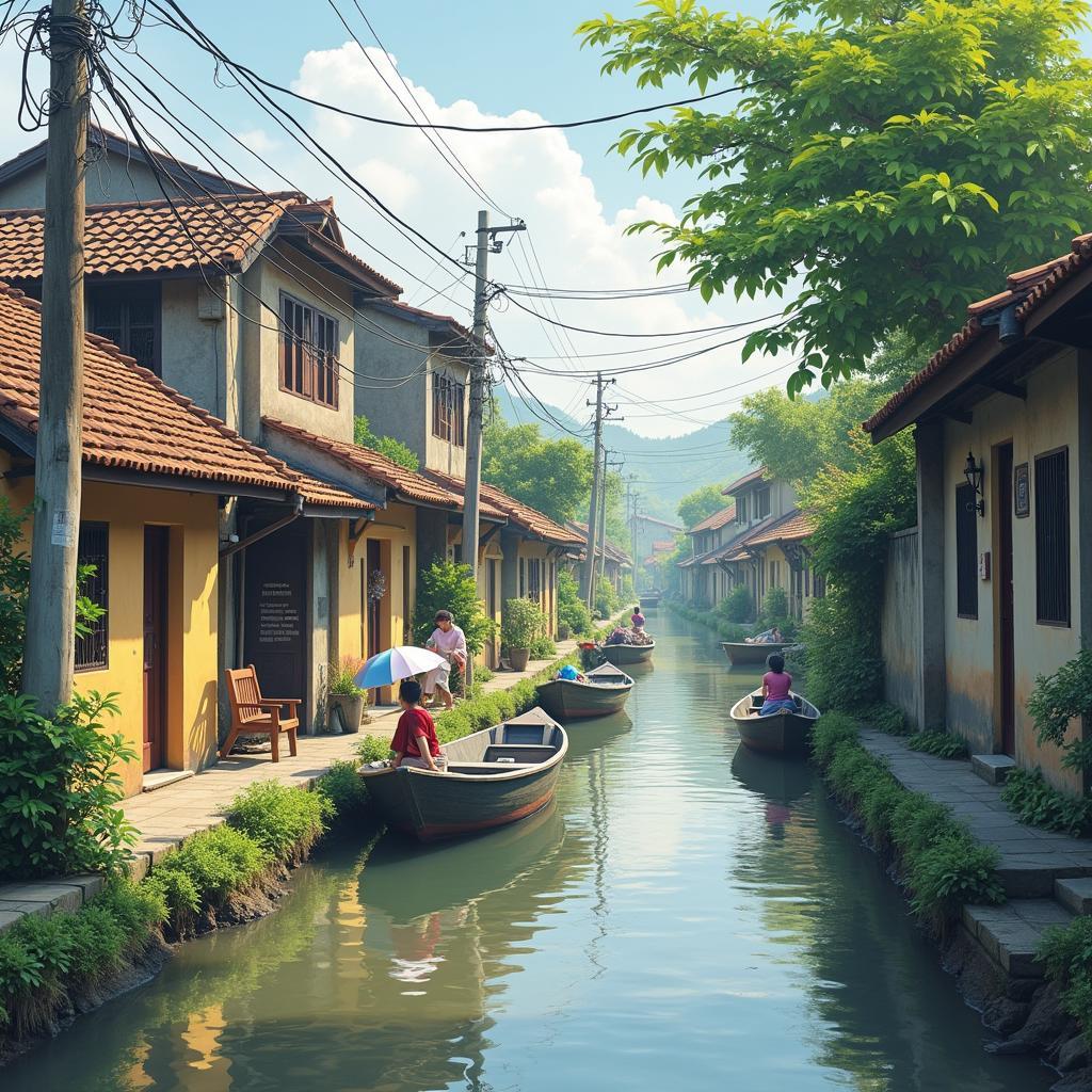 Hình ảnh cuộc sống thanh bình tại Xã Bình Khánh huyện Cần Giờ