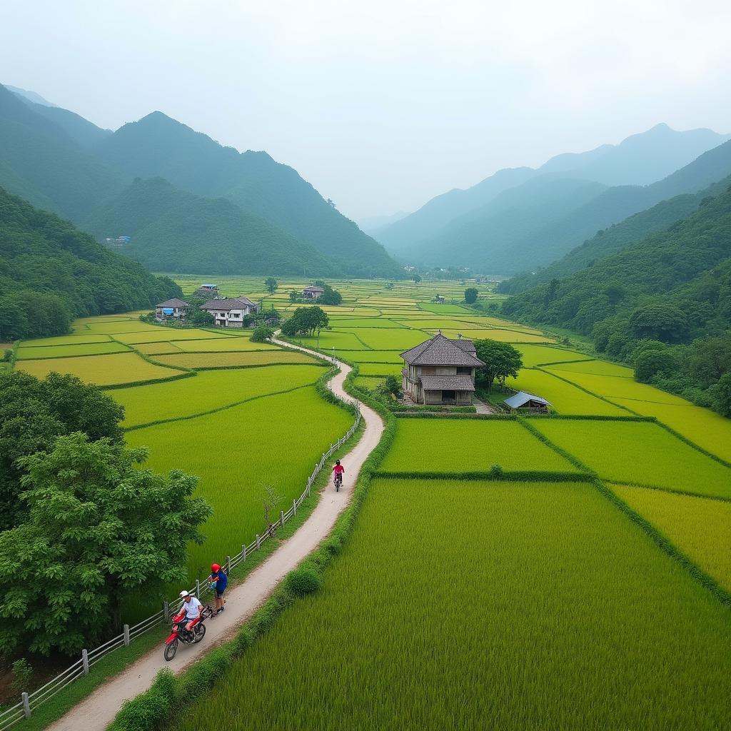 Khung cảnh yên bình và cuộc sống đời thường tại Xã Thuận Hòa, Tỉnh Tuyên Quang