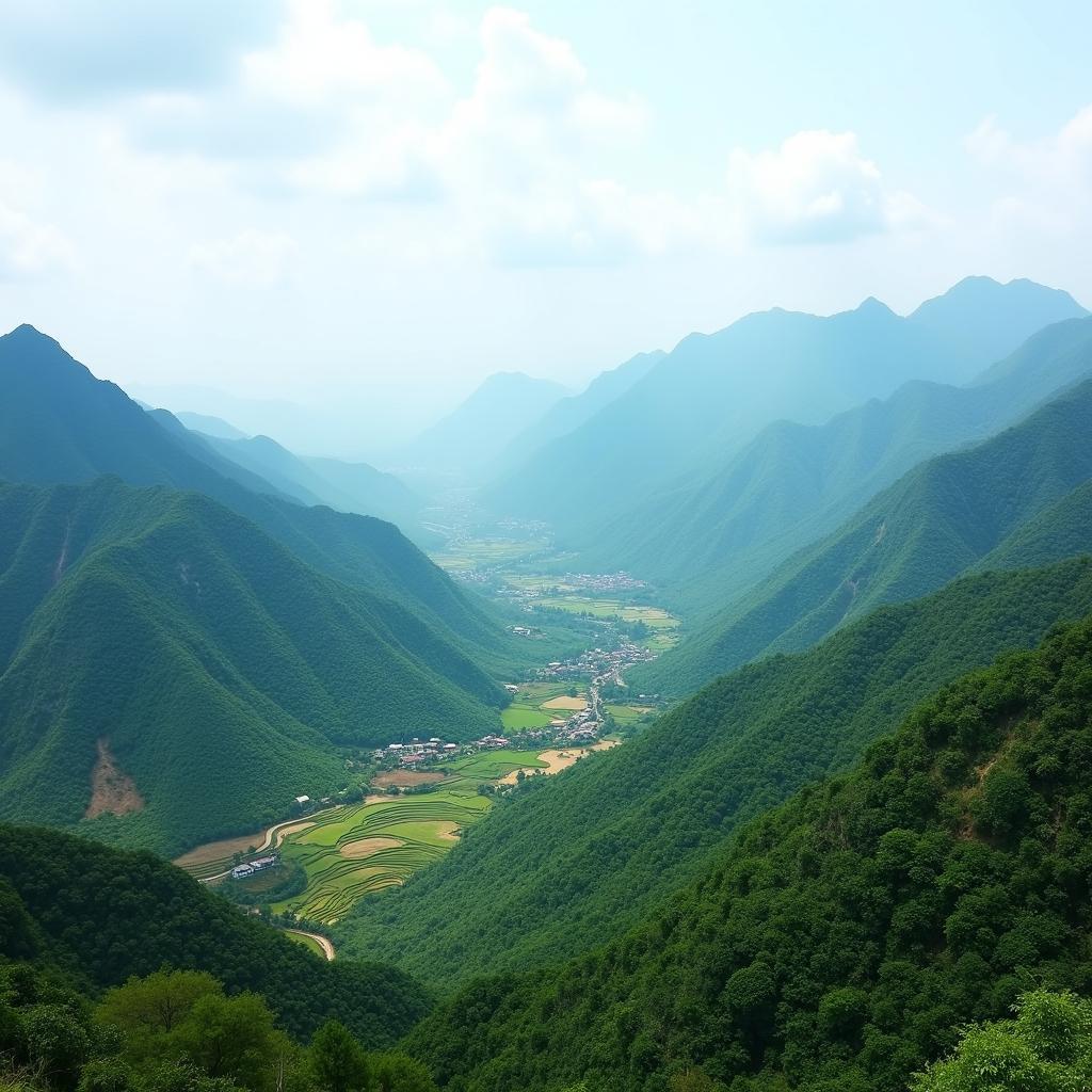 Vị trí địa lý và cảnh quan đặc trưng của Xã Lương Thịnh Tỉnh Lào Cai