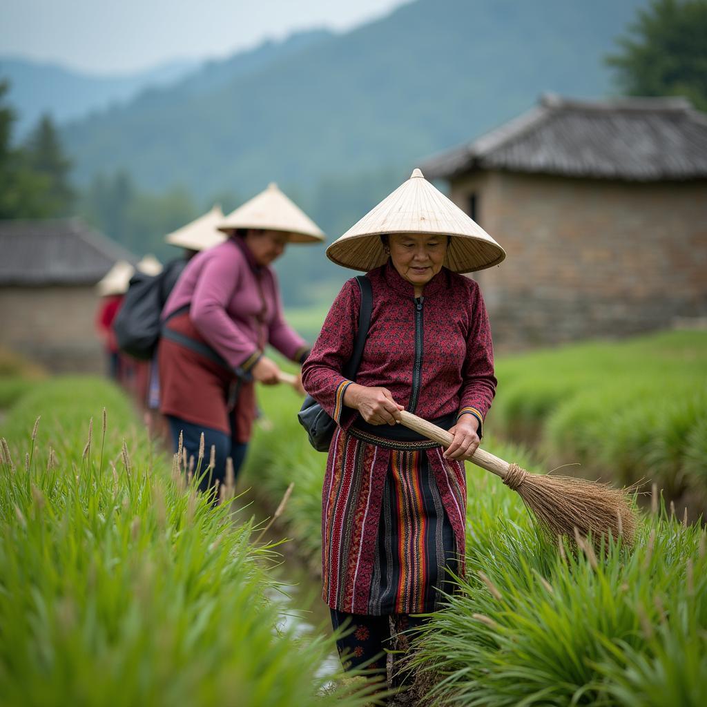 Hình ảnh đời sống thường nhật của đồng bào dân tộc tại Xã Phong Dụ Hạ, Văn Bàn