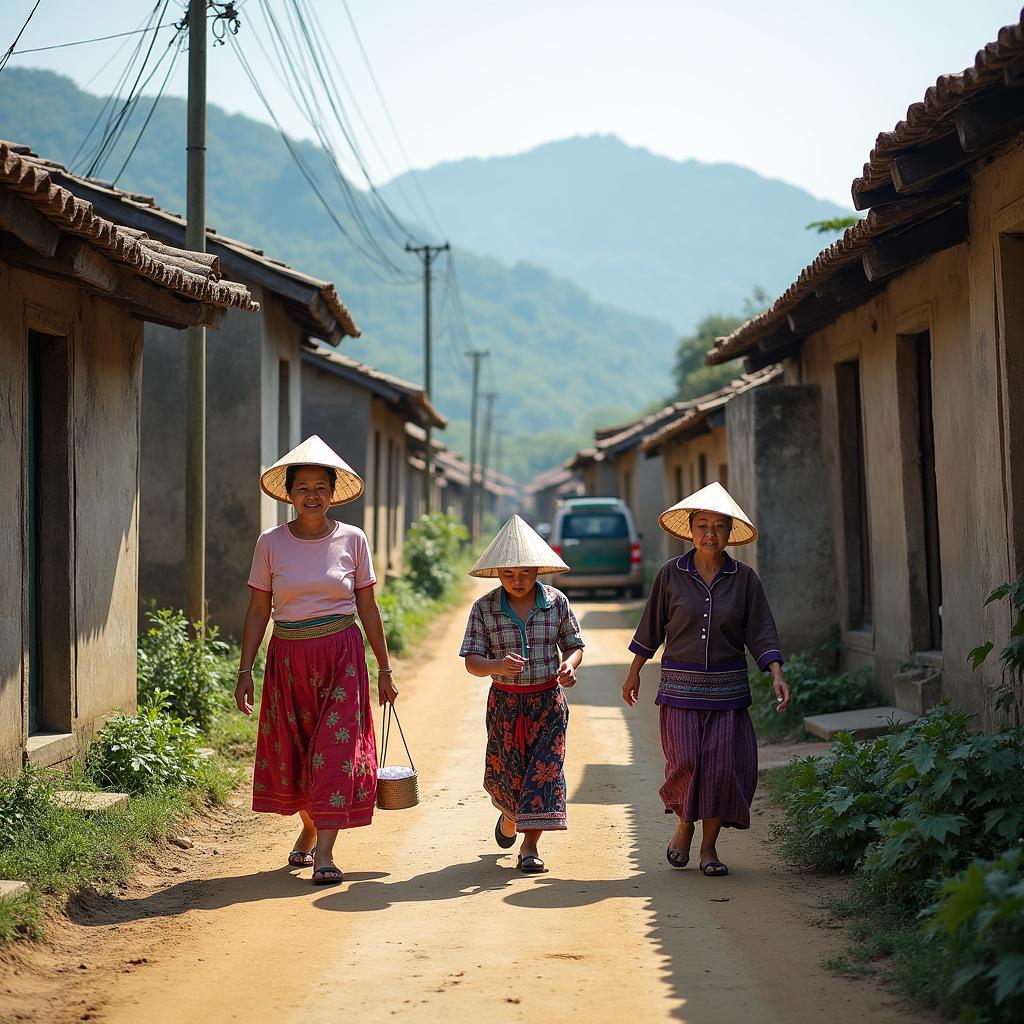 Hình ảnh đời sống sinh hoạt của người dân tộc thiểu số tại Xã Đường Thượng tỉnh Tuyên Quang