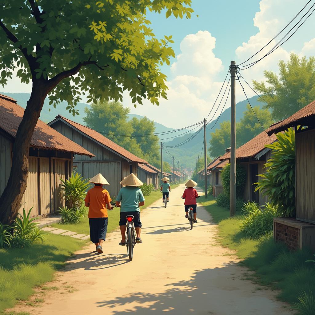 Hình ảnh cuộc sống bình dị và gần gũi của người dân tại Xã Minh Hòa