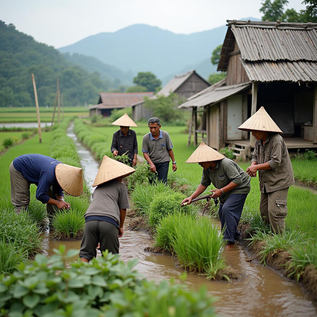Hinh anh doi song hang ngay cua nguoi dan tai Xa Phuc Yen Tuyen Quang